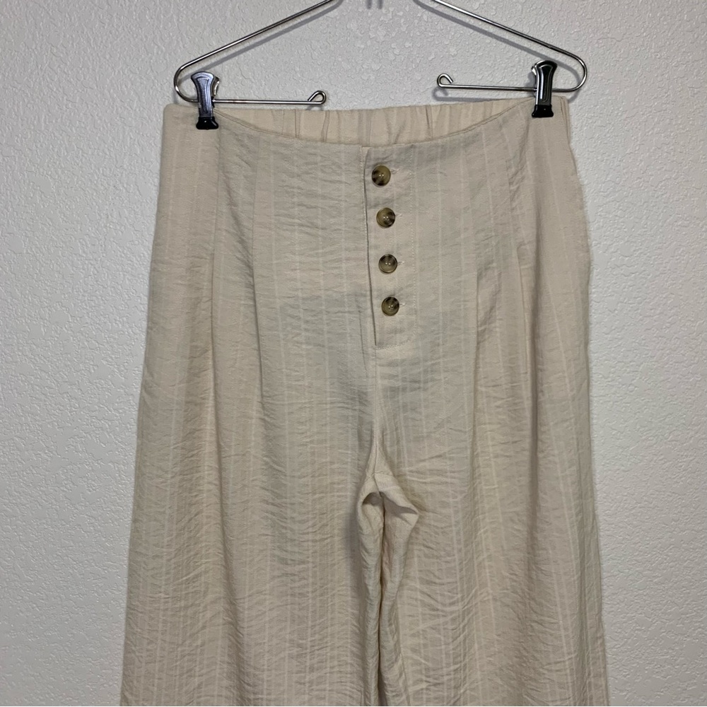 Promesa Wide Leg Minimalist Womans Large Striped Contemporary Pants